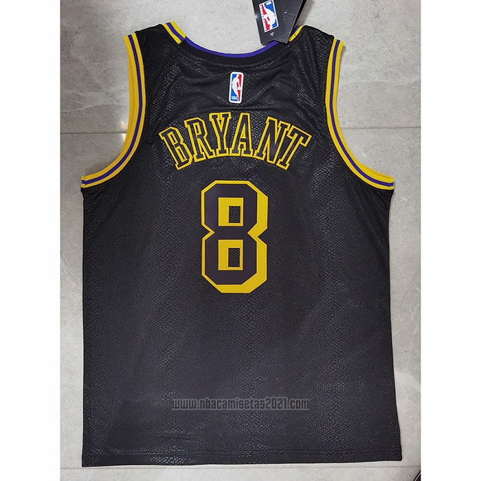 Camiseta Los Angeles Lakers Kobe Bryant #8 Crenshaw Black Mamba Negro